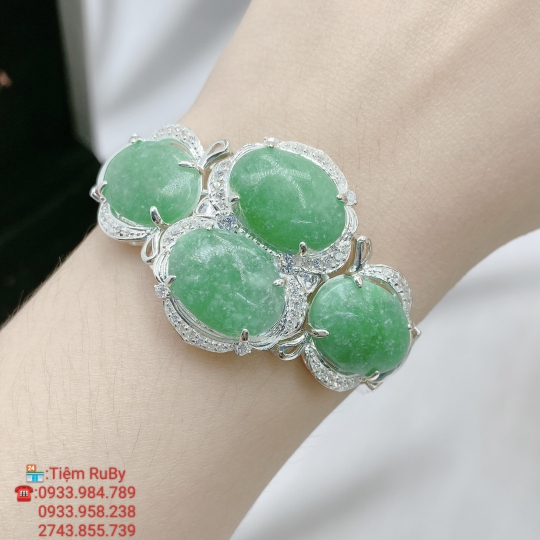 VÒNG BẠC PHỐI HỢP ĐÁ CẨM THẠCH